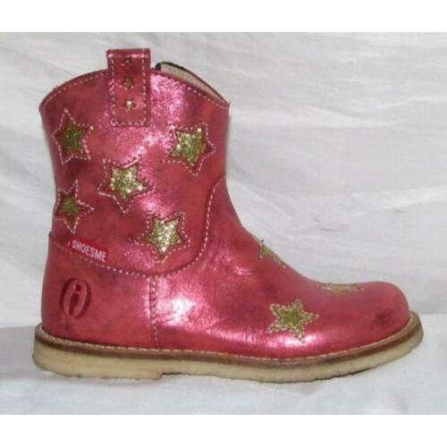 SHOESME maat 24 halfhoog laarsje rood ster gratis verzenden