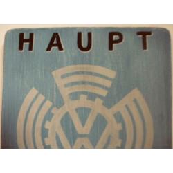 Vintage houten reclame paneel VW Kever/Volkswagen/mancave