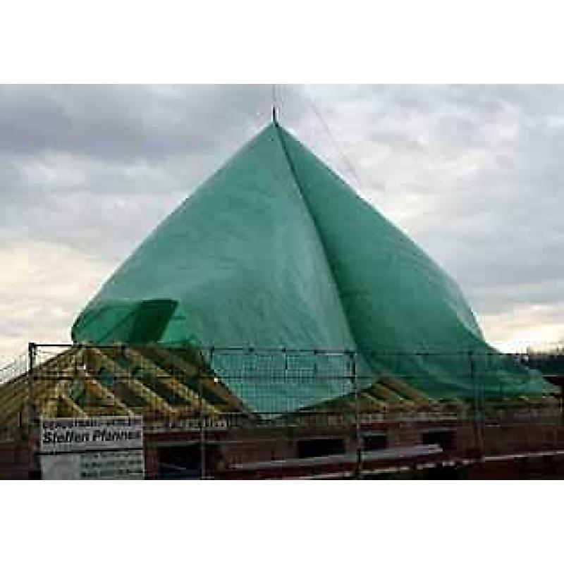 NOODDAK Afdekzeil dak met hijsoog | 16x18 mtr | Actieprijs