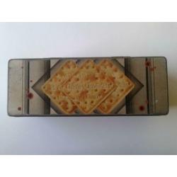 Vintage Retro 2 blikken Patria creamcrackers