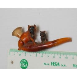 Sigarenhouder van meerschuim en amber, vermoed. rond 1900