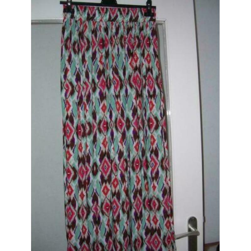 Maxi Prachtige rok Bohemian mooie kleuren maat S-M