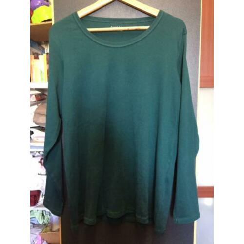 Donker groen dames top ,maat;l