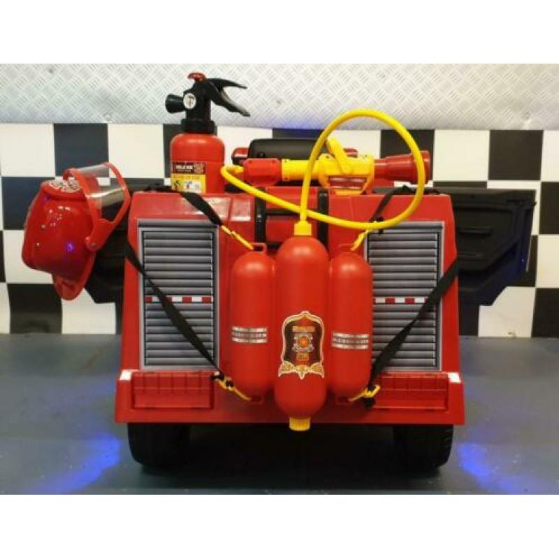 Elektrische kinderauto Brandweer 12volt, verlichting/geluid