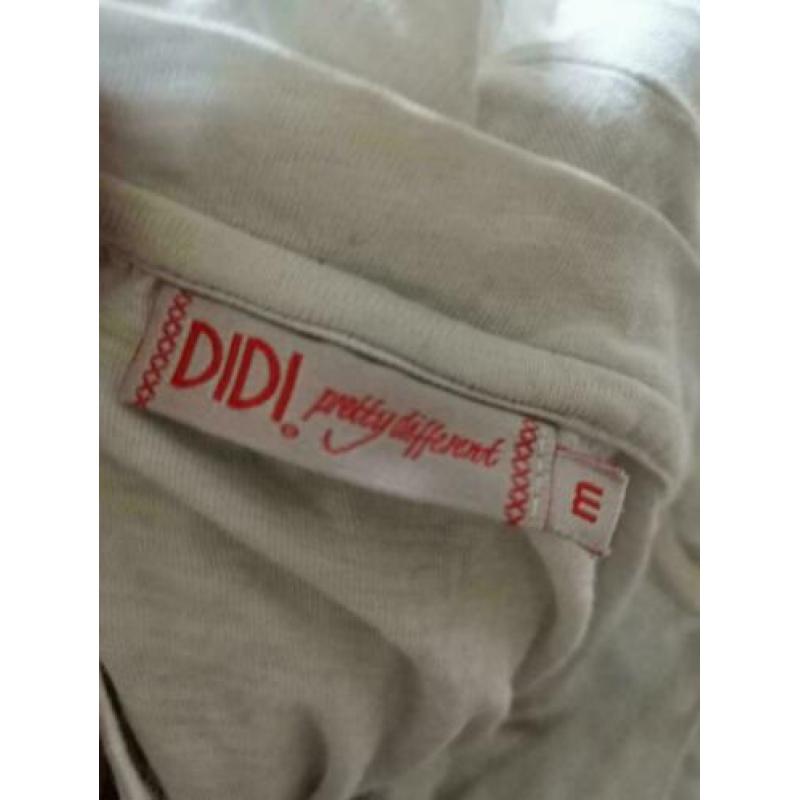 Didi mooi wit shirt met korte mouw mt M ZGAN