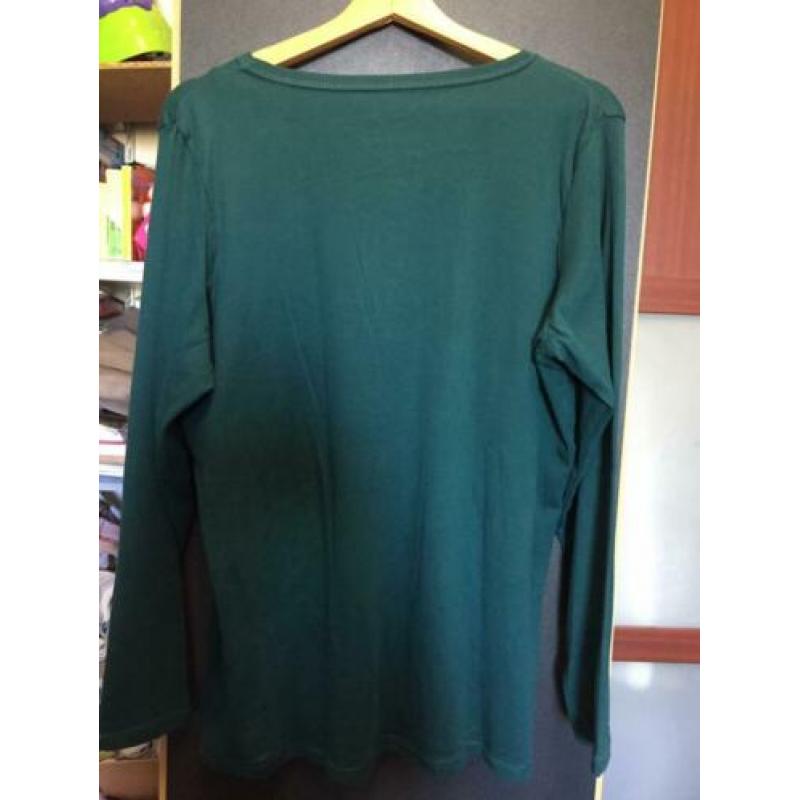 Donker groen dames top ,maat;l