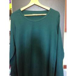 Donker groen dames top ,maat;l