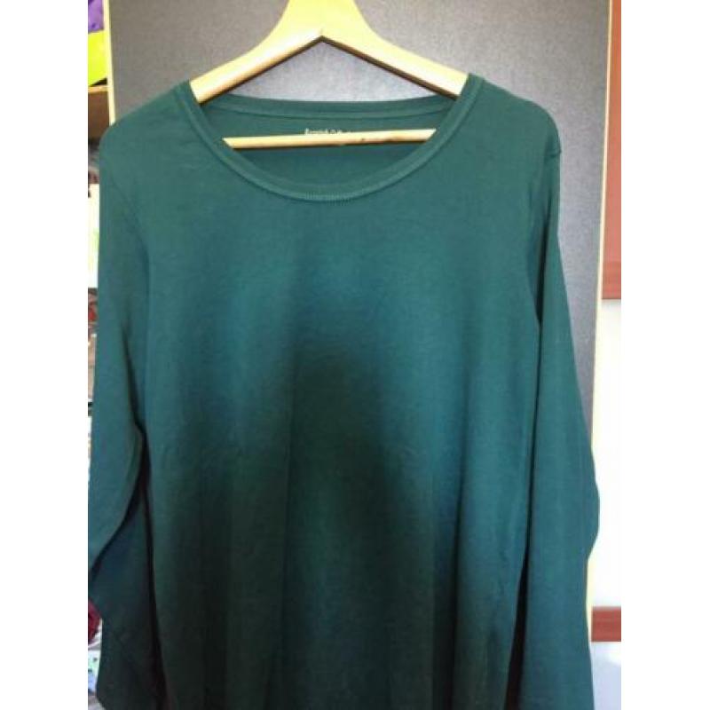 Donker groen dames top ,maat;l