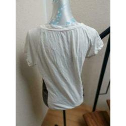 Didi mooi wit shirt met korte mouw mt M ZGAN
