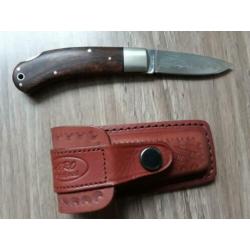 japans zakmes damast mes desert ironwood VG10 staal jachtmes