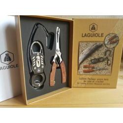 Laguiole Vissersset mes/tang/lid grip.....Nieuw in doos...