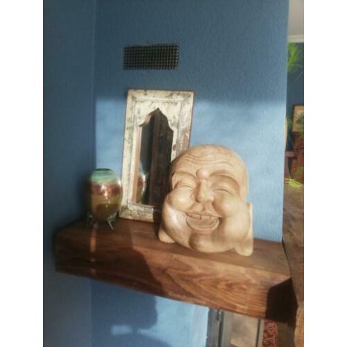 Spiegel India Hout 33,5x17,5cm