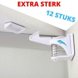Baby veiligheidssloten voor kasten en lades 12 pack