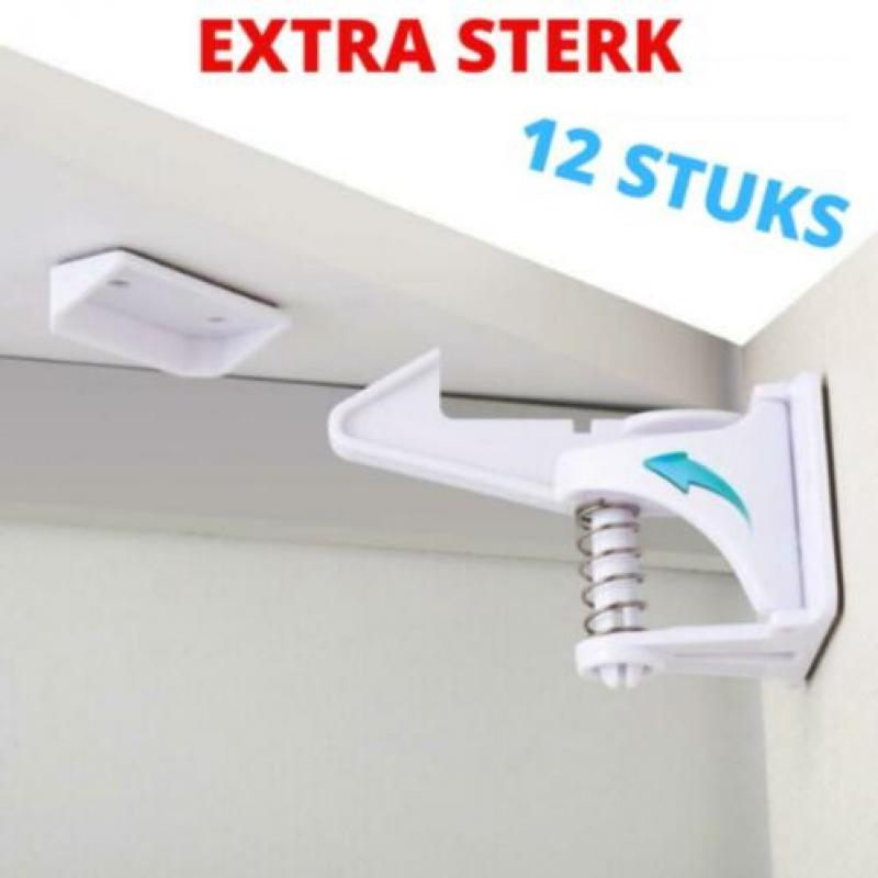 Baby veiligheidssloten voor kasten en lades 12 pack