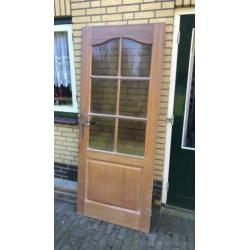 Hardhouten binnendeuren 3stuks incl scharnieren