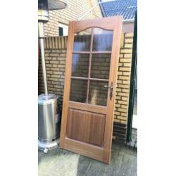 Hardhouten binnendeuren 3stuks incl scharnieren