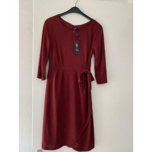 Bordeaux jurk van YEST- NIEUW- maat 44