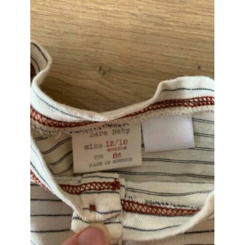 Z.g.a.n. Longsleeve, gestreept, van Zara Baby, maat 86 / 92