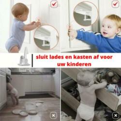 Baby veiligheidssloten voor kasten en lades 12 pack