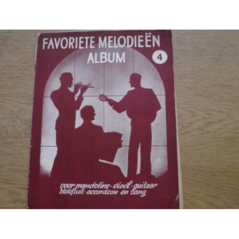 Favoriete melodieën album 4 - voor mandoline+viool+guitaar+b