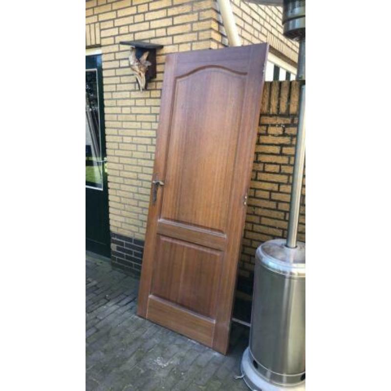 Hardhouten binnendeuren 3stuks incl scharnieren