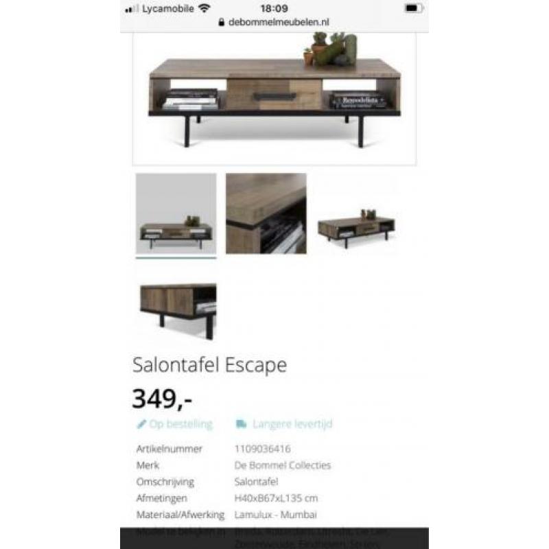 Salontafels, tv meubel, eettafel