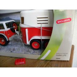 Schleich muller rode jeep en trailer