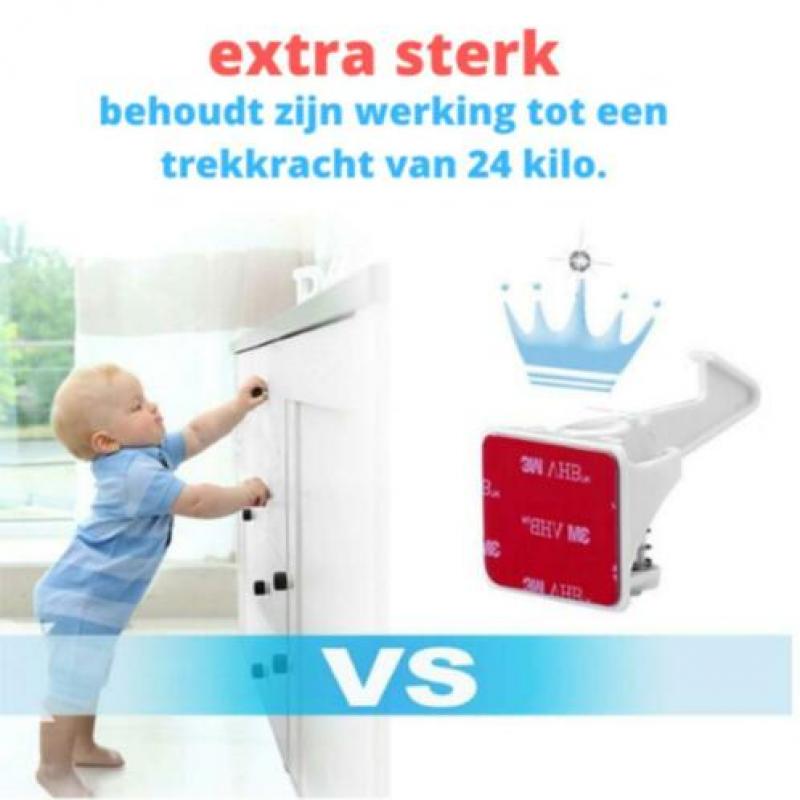 Baby veiligheidssloten voor kasten en lades 12 pack