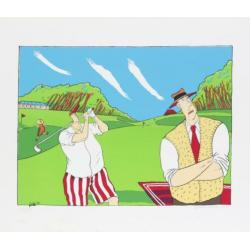Zeefdruk "De Golfers" - Guido van Driel # 1