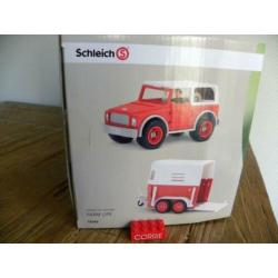 Schleich muller rode jeep en trailer
