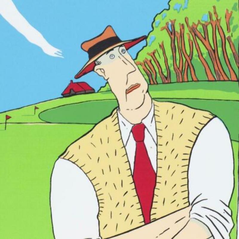 Zeefdruk "De Golfers" - Guido van Driel # 1