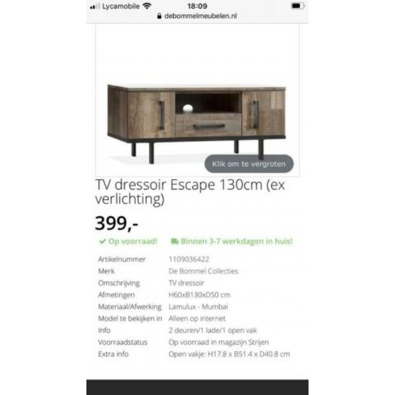 Salontafels, tv meubel, eettafel