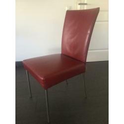 Leren eetkamer stoelen Bert Plantagie