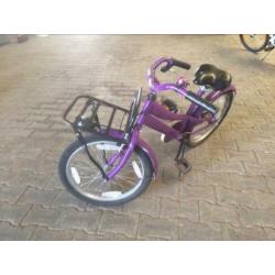 20 inch kinderfiets meisje paars