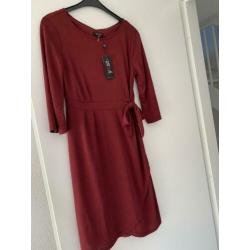 Bordeaux jurk van YEST- NIEUW- maat 44