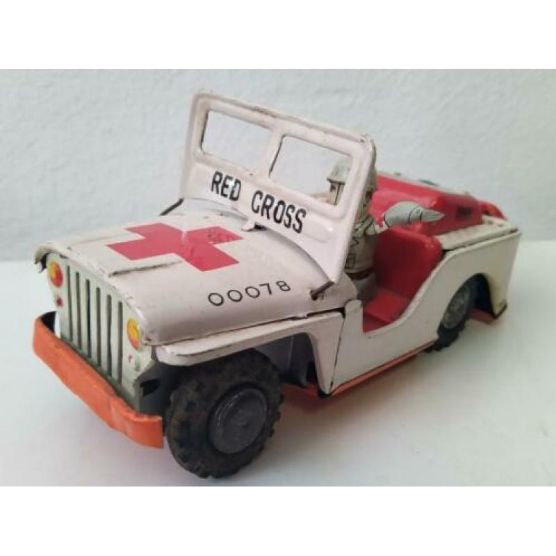 Willy jeep Red cross blik Ko Japan vintage Tintoy Pol