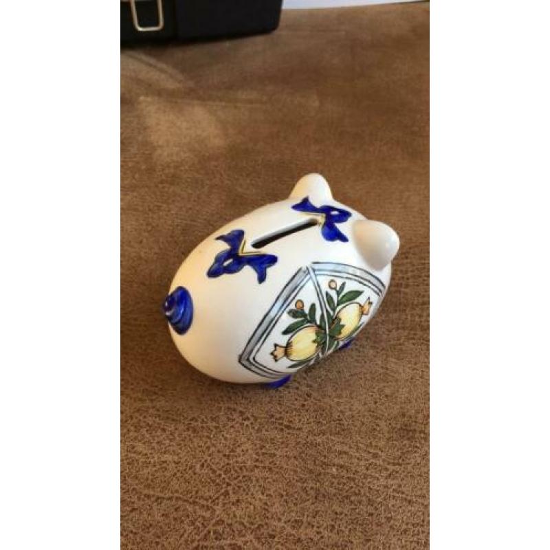 Delfts aardewerk spaarvarkentje.