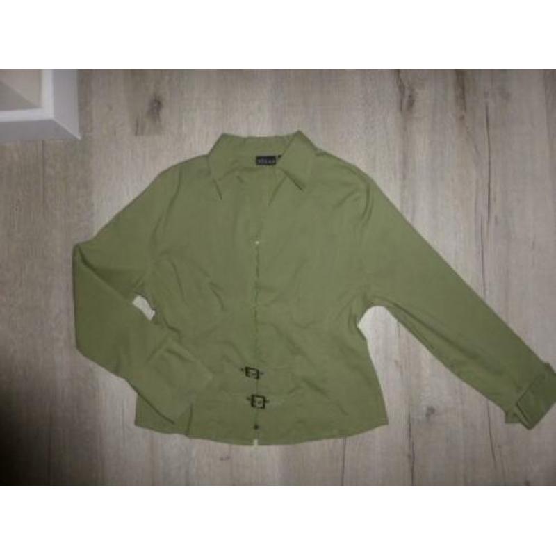Vechy nieuw groen blouse/jasje mt. 40