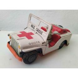 Willy jeep Red cross blik Ko Japan vintage Tintoy Pol