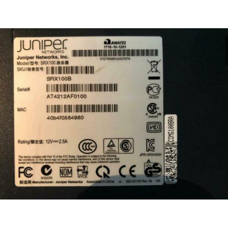 Juniper SRX100B High performance Firewall
