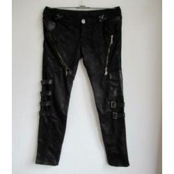 Zwarte gothic broek van Punk Rave - mt L