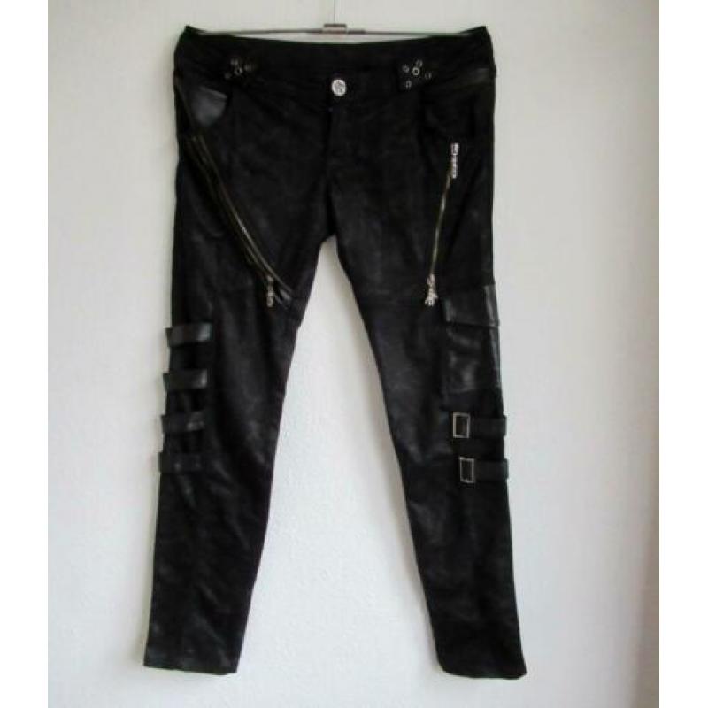 Zwarte gothic broek van Punk Rave - mt L
