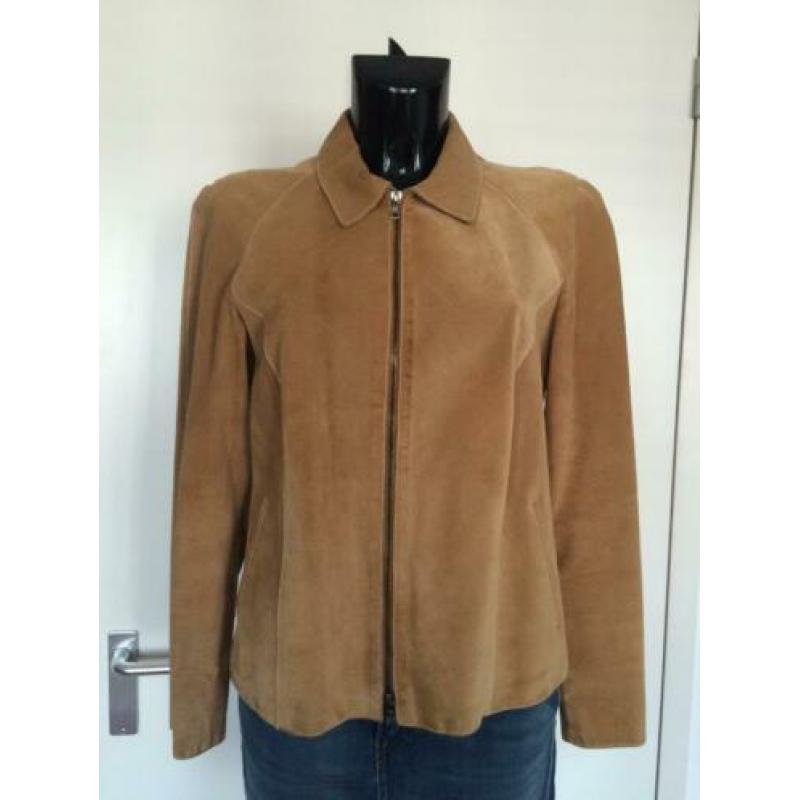 Santa Croce Italy leren / suede jasje, maat 38/40