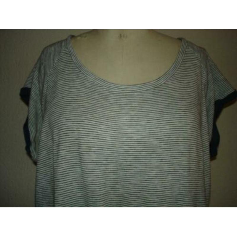 Sissy-Boy tuniek blauw wit streepje model Jace maat XL = 40