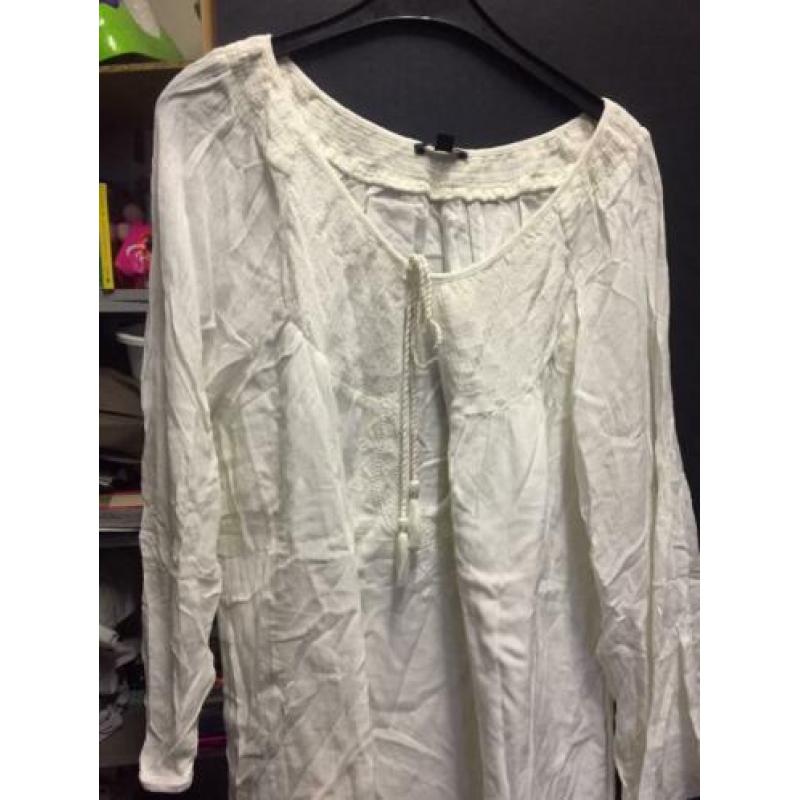 Wit kiabi dames top,maat:L/XL