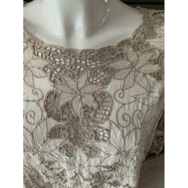 Leuke gehaakte boho hippie top maat M