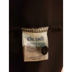 king louie zgan jurk m swingdress zwart