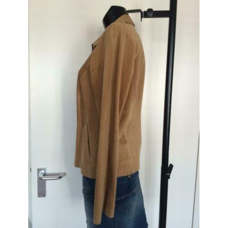 Santa Croce Italy leren / suede jasje, maat 38/40