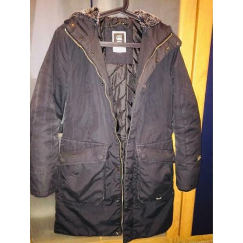 G-Star RAW Zwarte trendy Dames Parka maat M (38/40)