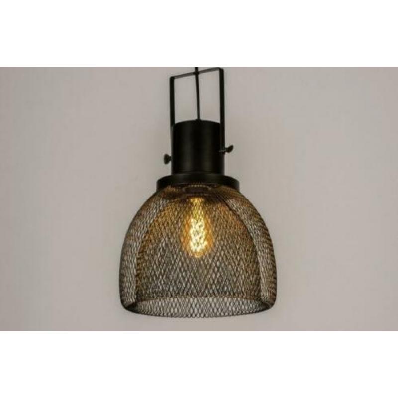 hanglamp industrieel zwart slaapkamer eethoek bar tafel lamp